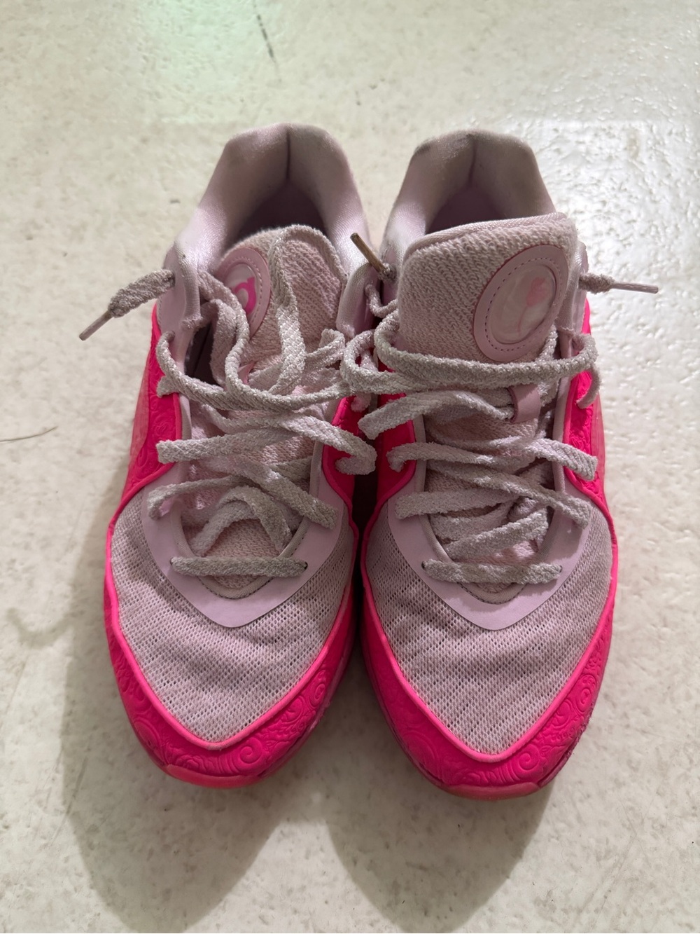 Nike Men’s KD 16 Aunt Pearl Pink Athletic Sneakers - Vibrant Pink Mesh Trainers